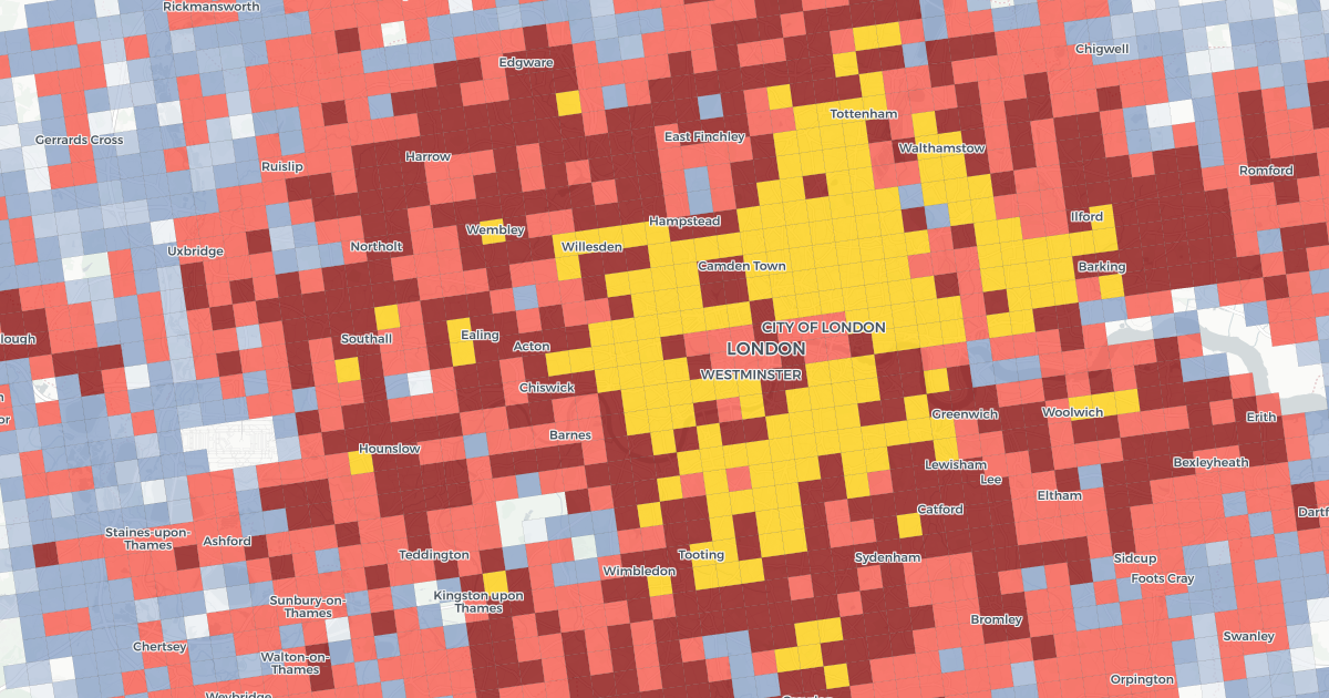 EU Population 2011 by 1km grid v3