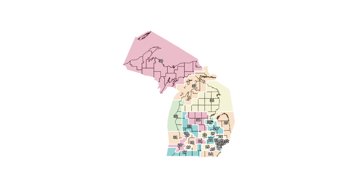 MI redistricting State Senate Linden