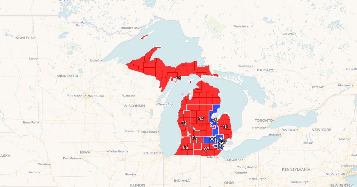 Michigan Congressional Districts 1141