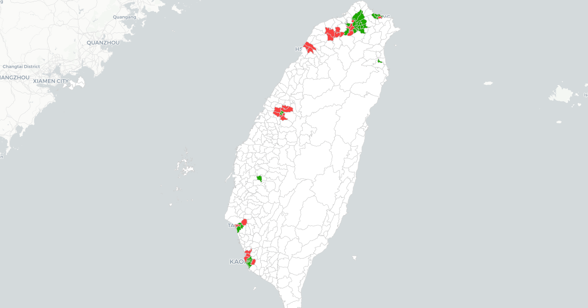 [閒聊] 臺灣人口更集中在都會區